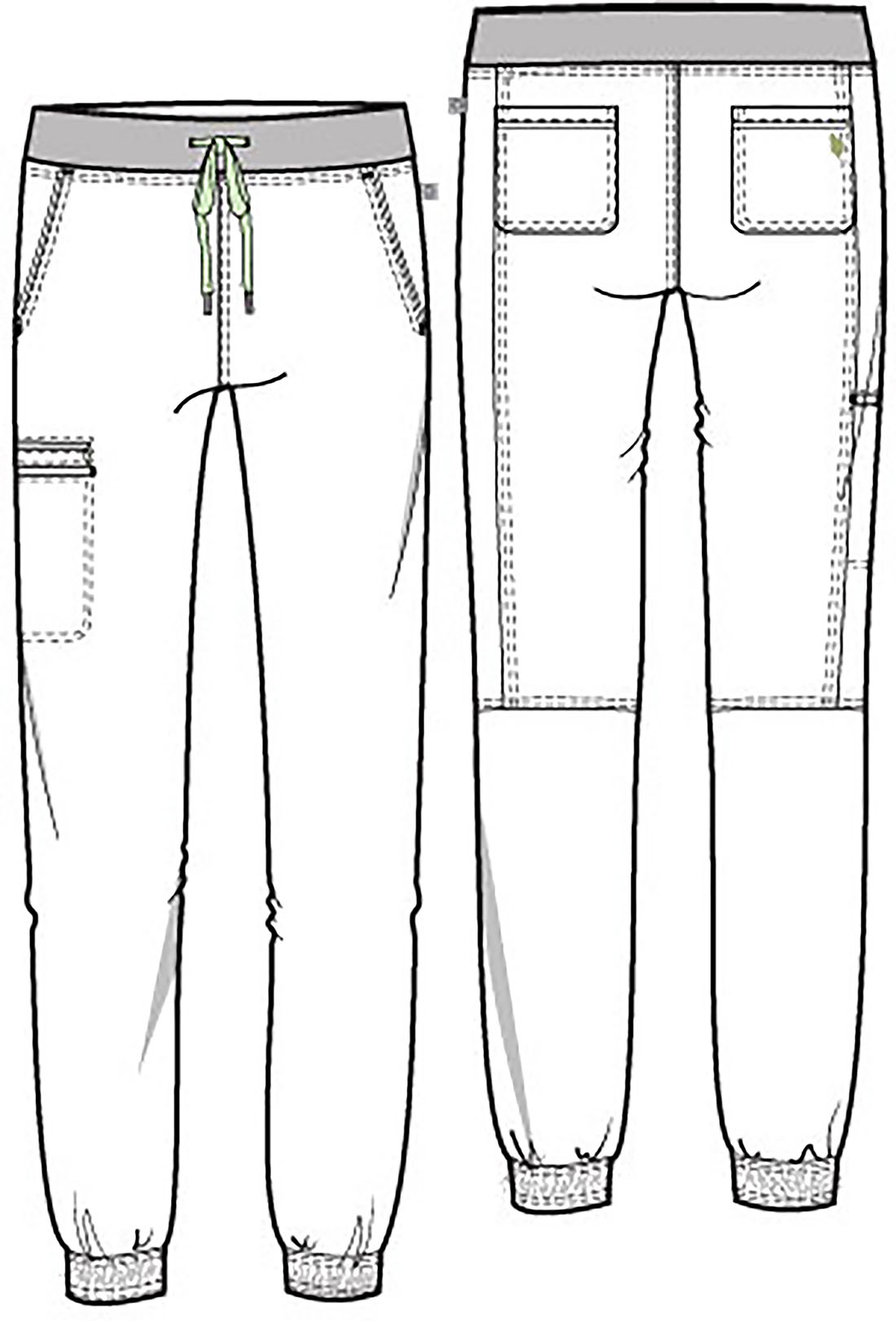 Рисовка мужских брюк