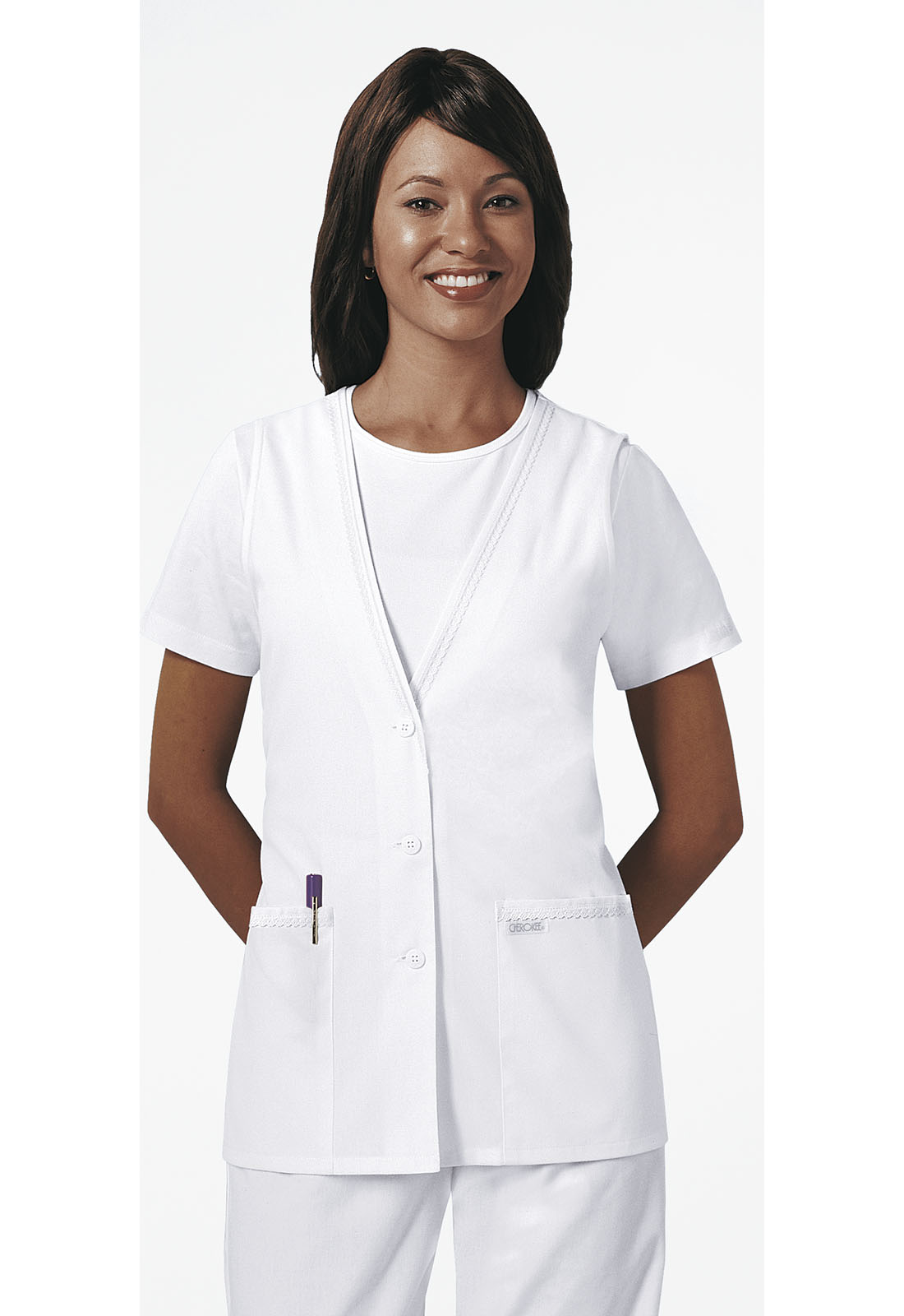 Женская медицинская жилетка 2610 Cherokee Fashion Whites в интернет-бутике Clinic Style